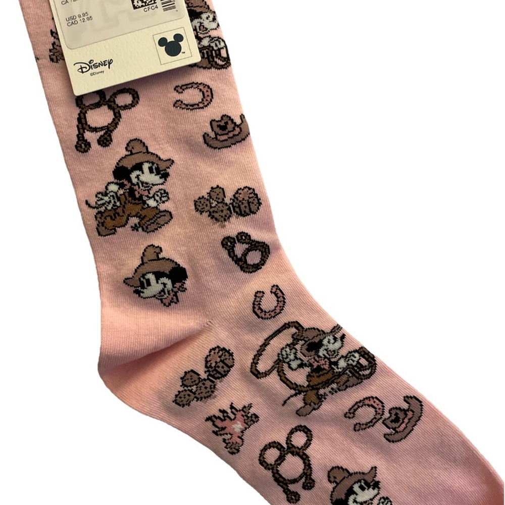 American Eagle Outfitters Western Mickey Pink Socks - Picture 5 of 5